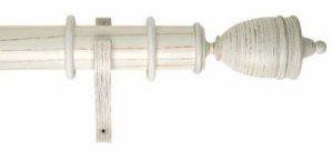 SOLID WOOD ADAM VASE CURTAIN POLE